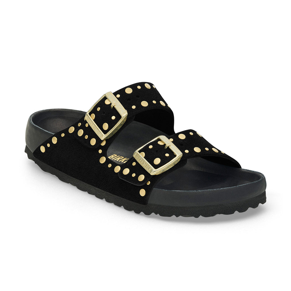 Arizona Exquisite Rivets Cuir Velours Noir