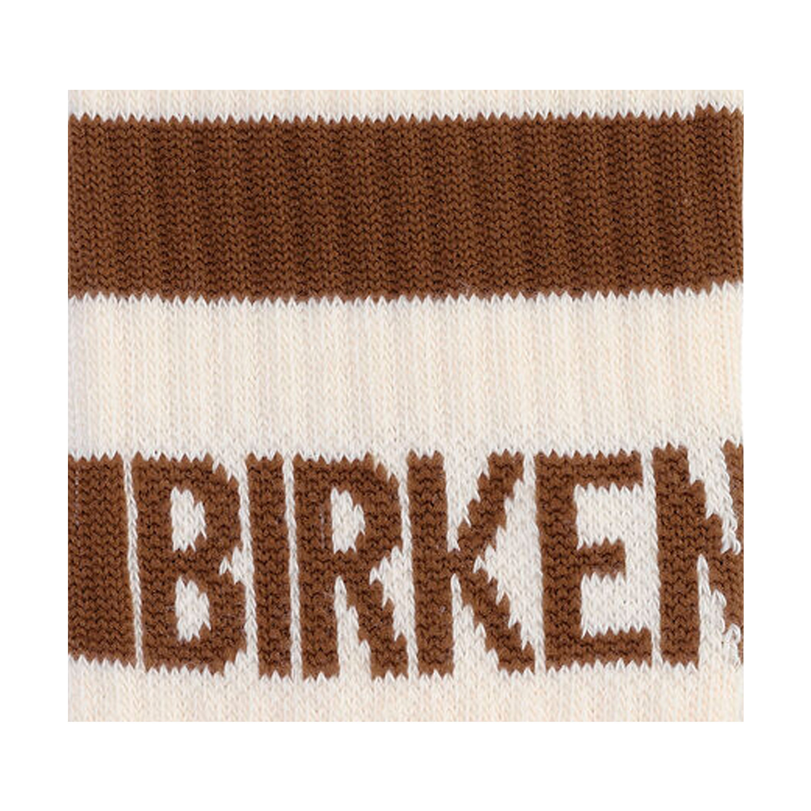 Cotton Crew Stripe Eggshell/Mink