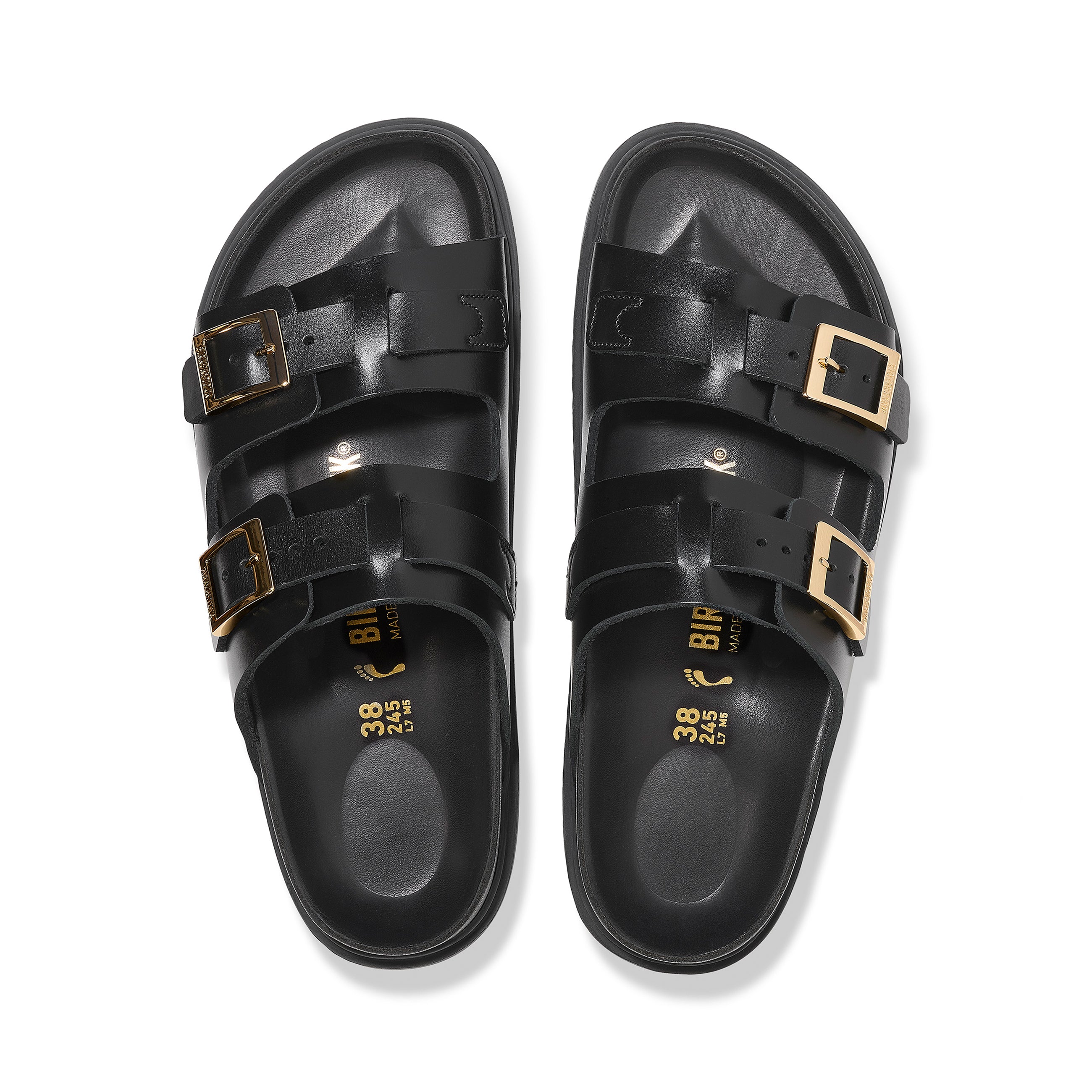 St Barths Black Natural Leather