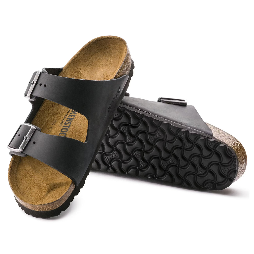 Arizona noir en cuir huilé