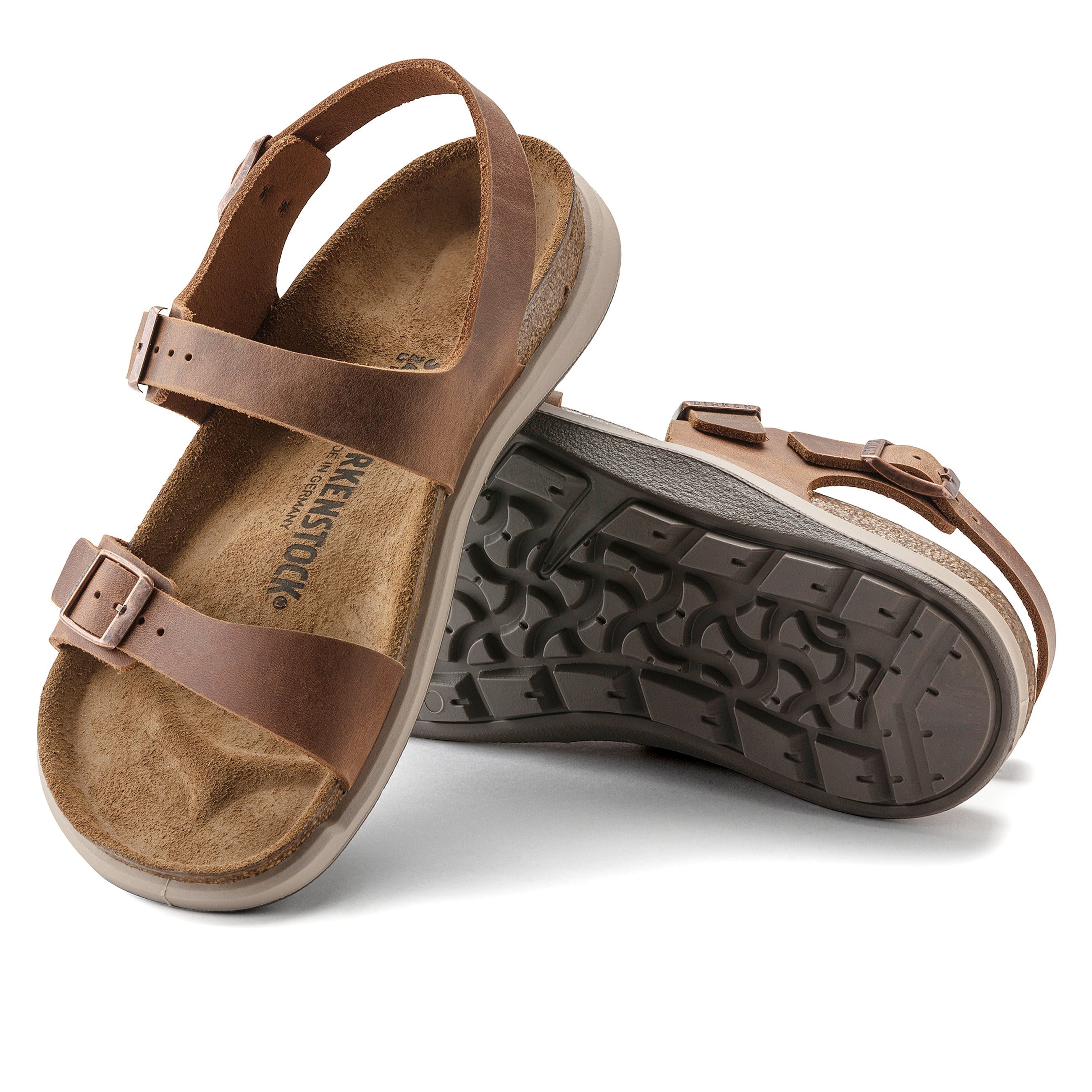 Sonora Cross Town Cuir cireux marron gingembre arctique