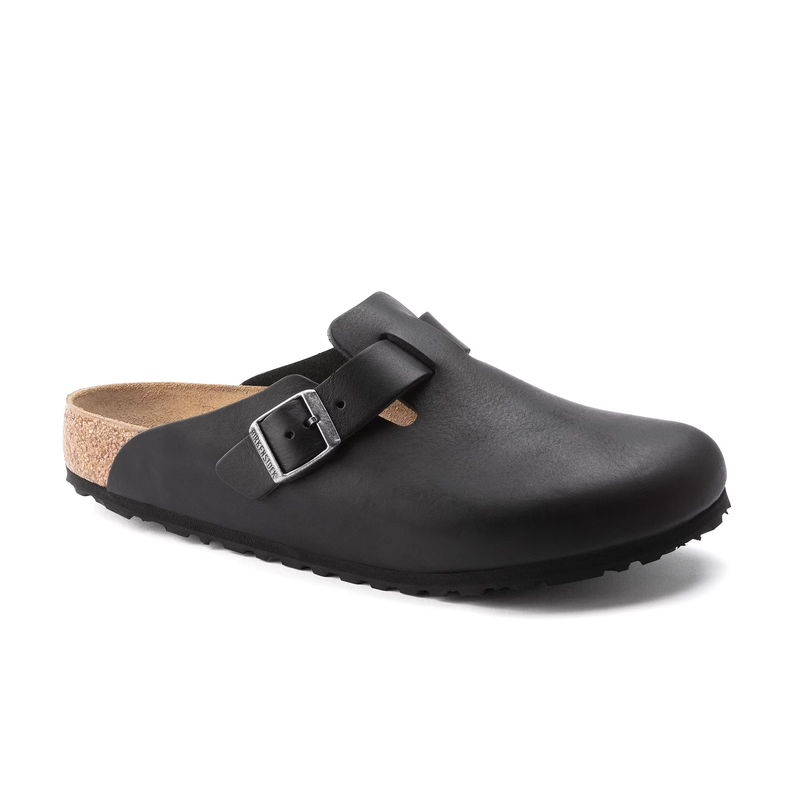Boston Vintage Bois Noir Cuir Naturel